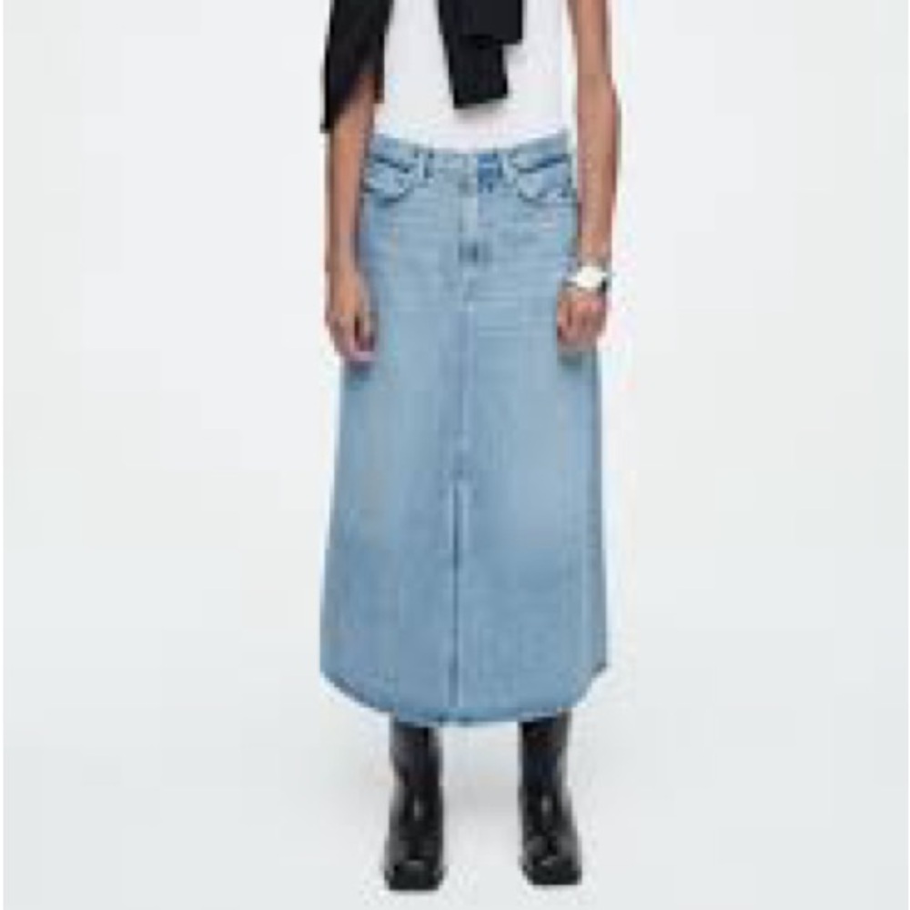 COS Denim Column skirt